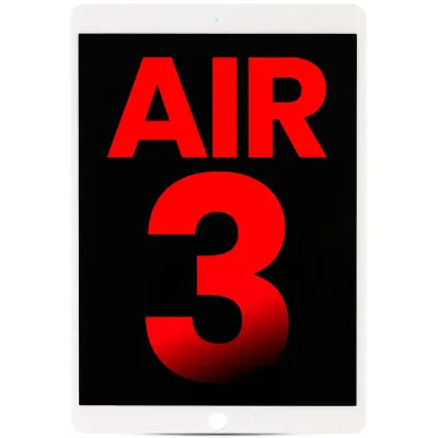 Дисплейний модуль з тачскрином для iPad Air 3 (Aftermarket Plus) (білий)