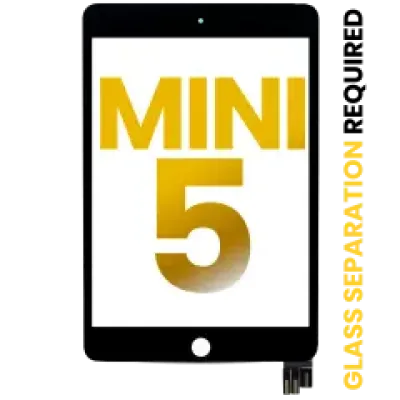 Тачскрін для iPad Mini 5 (OCA передустановлений, потребує відділення скла) (Premium) (чорний)