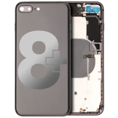 Задня кришка з передустановленими мілкими деталями для iPhone 8 Plus (Used OEM Pull: Grade A) (Space Gray)