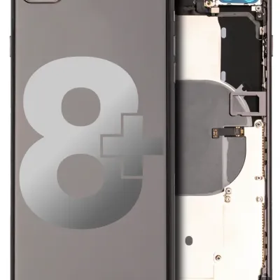 Задня кришка з передустановленими мілкими деталями для iPhone 8 Plus (Used OEM Pull: Grade C) (Space Gray)