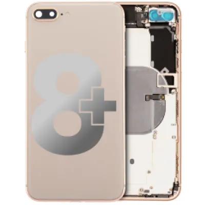 Задня кришка з передустановленими мілкими деталями для iPhone 8 Plus (Used OEM Pull: Grade C) (Gold)