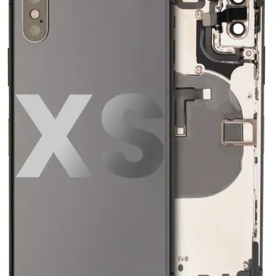 Back Housing W/ Small Components Pre-Installed For iPhone XS (Used OEM Pull: Grade A) (Space Gray)
