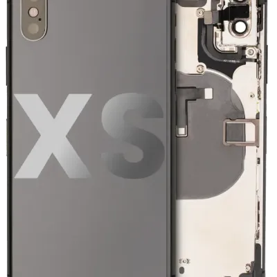 Back Housing W/ Small Components Pre-Installed For iPhone XS (Used OEM Pull: Grade B) (Space Gray)