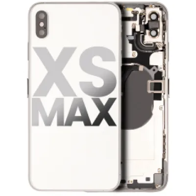 Заднє скло для iPhone XS Max з попередньо встановленими компонентами (Used OEM Pull: Grade A) (сріблястий)