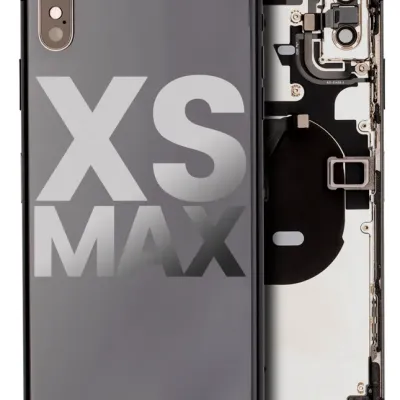 Back Housing W/ Small Components Pre-Installed For iPhone XS Max (Used OEM Pull: Grade B) (Space Gray)
