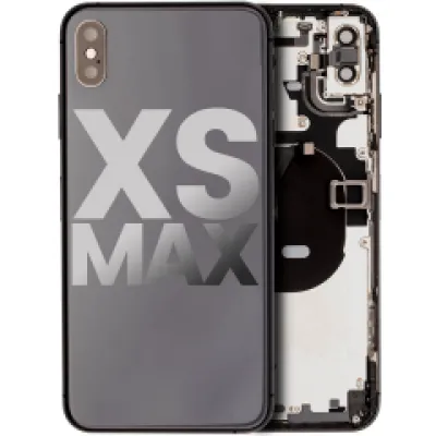 Заднє скло для iPhone XS Max з попередньо встановленими компонентами (Used OEM Pull: Grade B) (Space Gray)