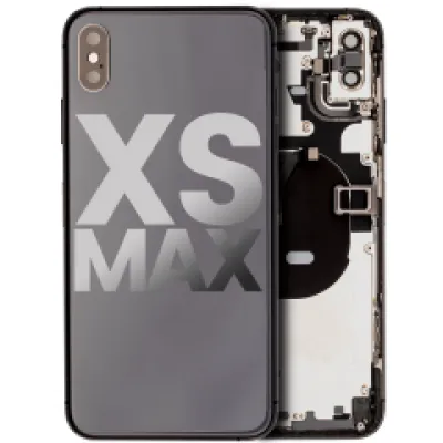 Заднє скло для iPhone XS Max з попередньо встановленими компонентами (Used OEM Pull: Grade C) (Space Gray)