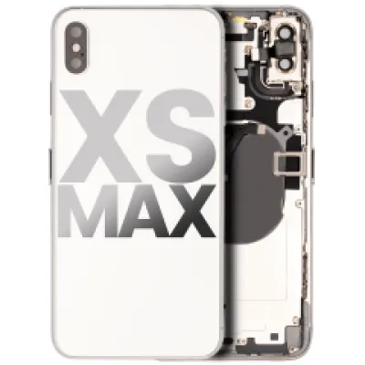 Заднє скло для iPhone XS Max з попередньо встановленими компонентами (Used OEM Pull: Grade C) (сріблястий)