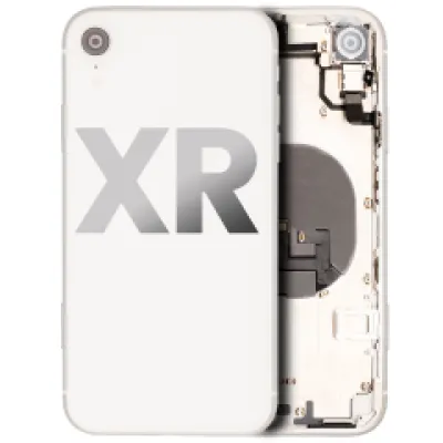 Заднє скло для iPhone XR з попередньо встановленими компонентами (Used OEM Pull: Grade B) (білий)