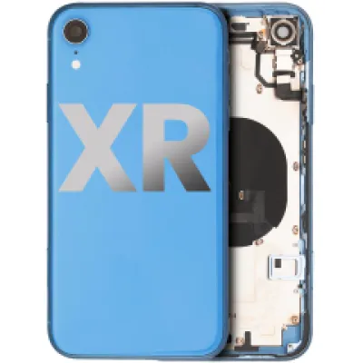 Заднє скло для iPhone XR з попередньо встановленими компонентами (Used OEM Pull: Grade C) (синій)