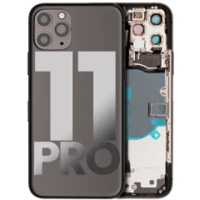 Заднє скло для iPhone 11 Pro з попередньо встановленими компонентами (Used OEM Pull: Grade A) (Space Gray)