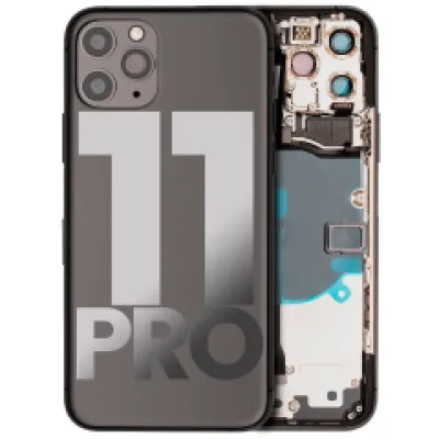 Заднє скло для iPhone 11 Pro з попередньо встановленими компонентами (Used OEM Pull: Grade B) (Matte Space Gray)