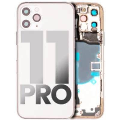 Заднє скло для iPhone 11 Pro з попередньо встановленими компонентами (Used OEM Pull: Grade B) (сріблястий)