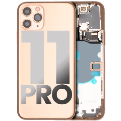 Заднє скло для iPhone 11 Pro з попередньо встановленими компонентами (Used OEM Pull: Grade B) (золотий)