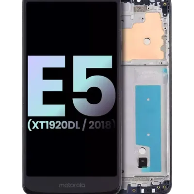 LCD Assembly With Frame For Motorola Moto E5 (XT1920DL / 2018) (Genuine OEM) (Flash Gray)
