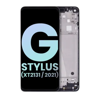 LCD Assembly With Frame For Motorola Moto G Stylus 5G (XT2131 / 2021) (Genuine OEM) (Cosmic Emerald)