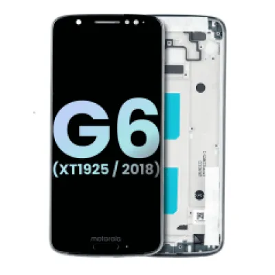 Дисплейний модуль (LCD) з рамкою для Motorola Moto G6 (XT1925 / 2018) (Genuine OEM) (Deep Indigo)