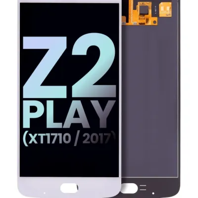 LCD Assembly Without Frame For Motorola Moto Z2 Play (XT1710 / 2017) (Genuine OEM) (White)