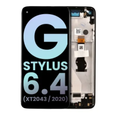 Дисплейний модуль (LCD) з рамкою для Motorola Moto G Stylus 6.4" (XT2043 / 2020) (Genuine OEM) (Mystic Indigo)