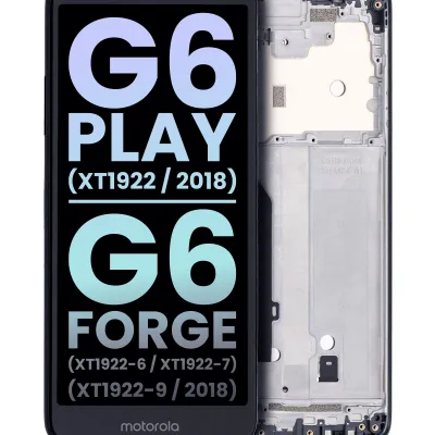 Дисплейний модуль (LCD) з рамкою для Motorola Moto G6 Play (XT1922 / 2018) / G6 Forge (XT1922-6 / XT1922-7 / XT1922-9 / 2018) (US Version) (Genuine OEM) (Deep Indigo)