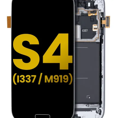 Дисплейний модуль (OLED) з рамкою для Samsung Galaxy S4 (I337 / M919) (AT&T & T-Mobile / Straight Talk) (Refurbished) (чорний)