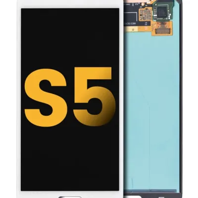 Дисплейний модуль OLED без рамки для Samsung Galaxy S5 (Refurbished) (білий)