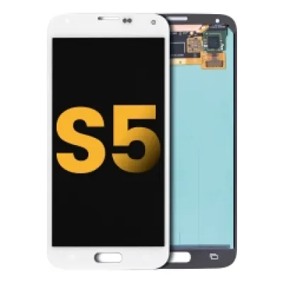 Дисплейний модуль OLED без рамки для Samsung Galaxy S5 (Refurbished) (білий)