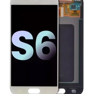 Дисплейний модуль (OLED) без рамки для Samsung Galaxy S6 (Service Pack) (White Pearl)