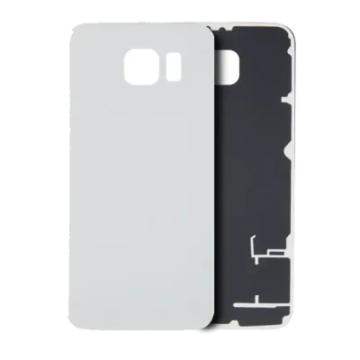 Заднє скло для Samsung Galaxy S6 (No Logo) (Aftermarket Plus) (White)