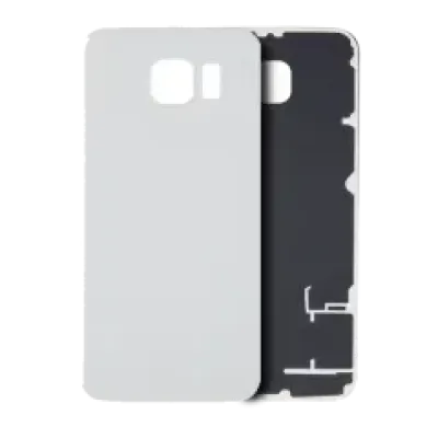 Заднє скло для Samsung Galaxy S6 (No Logo) (Aftermarket Plus) (White)