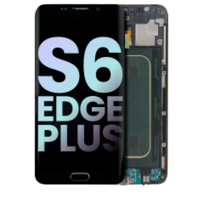 Дисплейний модуль (LCD) з рамкою для Samsung Galaxy S6 Edge Plus (Service Pack) (Verizon) (Black Sapphire)