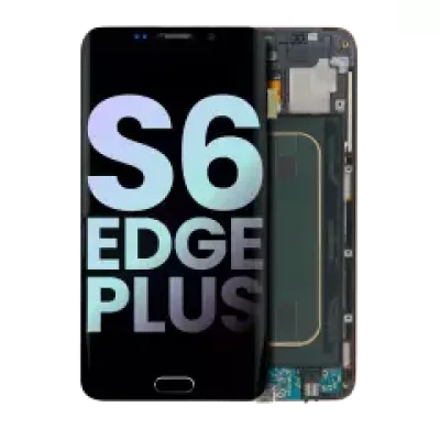 Дисплейний модуль (OLED) з рамкою для Samsung Galaxy S6 Edge Plus (AT&T / T-Mobile / International) (Service Pack) (Black Sapphire)