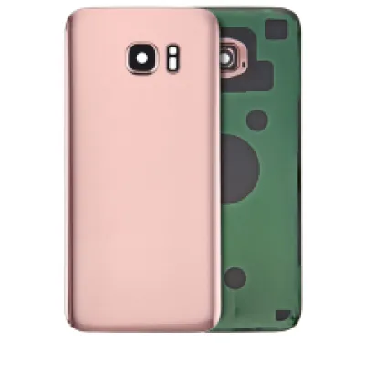 Задня кришка зі склом камери для Samsung Galaxy S7 Edge (Service Pack) (Rose Pink)