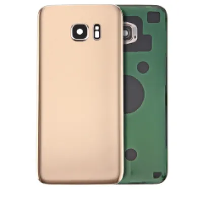 Задня кришка зі склом камери для Samsung Galaxy S7 Edge (Service Pack) (Gold)