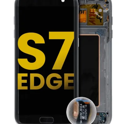 Дисплейний модуль (OLED) з рамкою для Samsung Galaxy S7 Edge (International / G935F) (Refurbished) (Black Onyx)