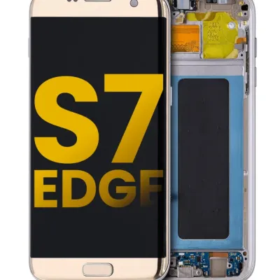 OLED Assembly With Frame For Samsung Galaxy S7 Edge (International / G935F) (Refurbished) (Gold Platinum)