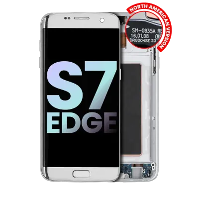 OLED Assembly With Frame For Samsung Galaxy S7 Edge G935A (North American Version) (Service Pack) (Silver)