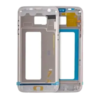 Рамка корпусу для Samsung Galaxy S7 Edge (з дрібними деталями) (золотий)