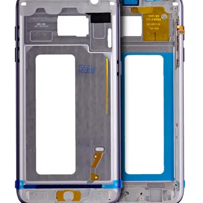 Рамка корпусу для Samsung Galaxy S7 Edge (з дрібними деталями) (чорний)