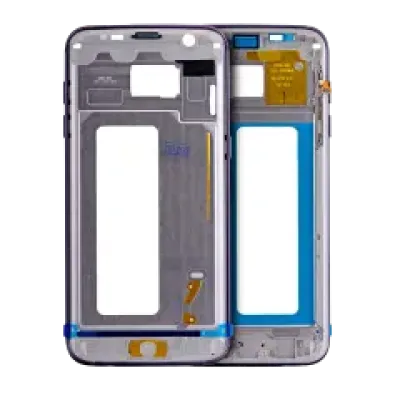 Рамка корпусу для Samsung Galaxy S7 Edge (з дрібними деталями) (чорний)