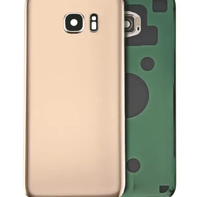 Задня кришка зі склом камери для Samsung Galaxy S7 (без логотипу) (Aftermarket Plus) Edge (золотий)