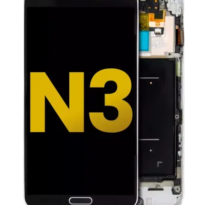 Дисплейний модуль (OLED) з рамкою для Samsung Galaxy Note 3 (Refurbished) (Verizon / Sprint) (чорний)
