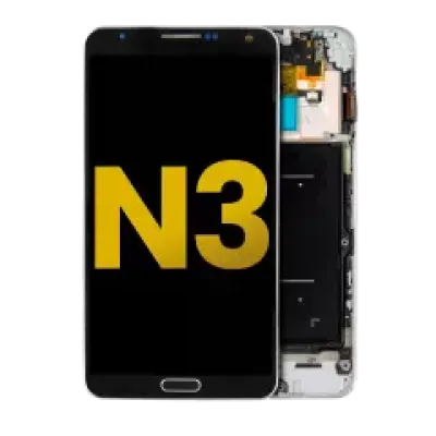 Дисплейний модуль (OLED) з рамкою для Samsung Galaxy Note 3 (Refurbished) (Verizon / Sprint) (чорний)