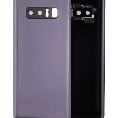 Back Cover Glass With Camera Lens For Samsung Galaxy Note 8 (No Logo) (Aftermarket Plus) (Orchid Gray)