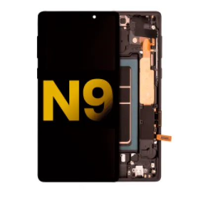 Дисплейний модуль (OLED) з рамкою для Samsung Galaxy Note 9 (Refurbished) (Midnight Black)