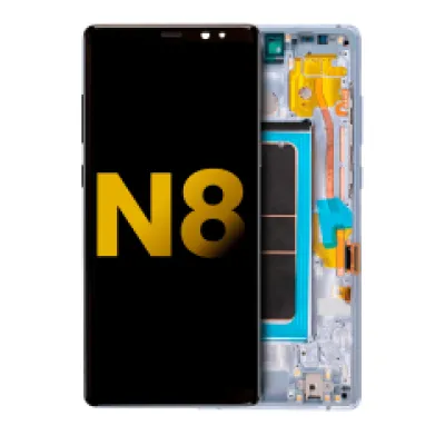 Дисплейний модуль (OLED) з рамкою для Samsung Galaxy Note 8 (Refurbished) (Orchid Gray)