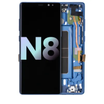 Дисплейний модуль (OLED) з рамкою для Samsung Galaxy Note 8 (Service Pack) (Deep Sea Blue)