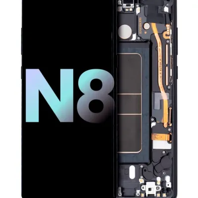 OLED Assembly With Frame For Samsung Galaxy Note 8 (Service Pack) (Midnight Black)