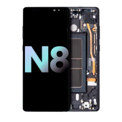 Дисплейний модуль (OLED) з рамкою для Samsung Galaxy Note 8 (Service Pack) (Midnight Black)