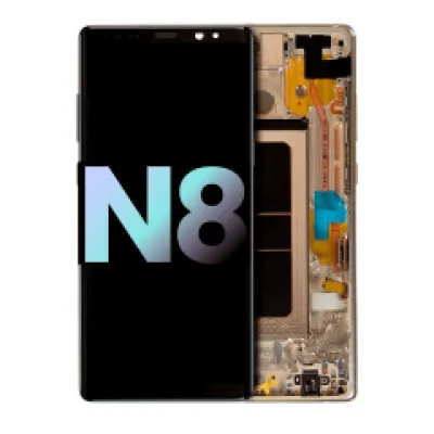 Дисплейний модуль (OLED) з рамкою для Samsung Galaxy Note 8 (Service Pack) (Maple Gold)